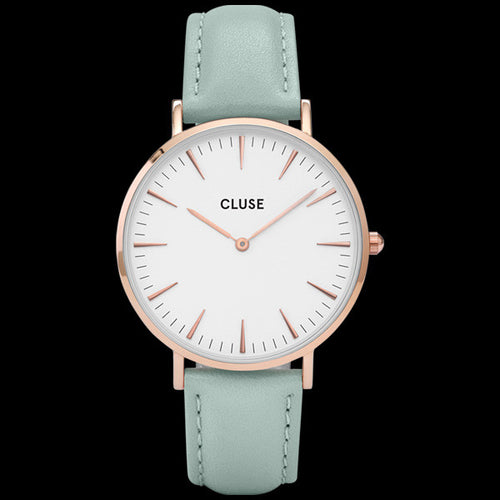 CLUSE LA BOHEME ROSE GOLD WHITE/PASTEL MINT WATCH