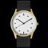 HYPERGRAND 01 GOLD WHITE CLASSIC BLACK LEATHER WATCH