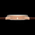 HYPERGRAND 01 ROSE GOLD CLASSIC BROWN LEATHER WATCH - SIDE VIEW