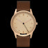 HYPERGRAND 01 ROSE GOLD CLASSIC BROWN LEATHER WATCH