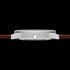 HYPERGRAND 01 SILVER WHITE CLASSIC BROWN LEATHER WATCH - SIDE VIEW