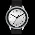 HYPERGRAND 02 SILVER CLASSIC BLACK LEATHER WATCH
