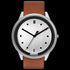 HYPERGRAND 02 SILVER CLASSIC HONEY LEATHER WATCH