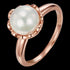 KAGI STERLING SILVER CHAMPAGNE BUBBLES ROSE PEARL RING