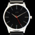 JAG MEN’S MALCOM SILVER BLACK DIAL LEATHER WATCH - DIAL CLOSE-UP