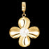 KAGI GOLD PEARL DAHLIA PENDANT