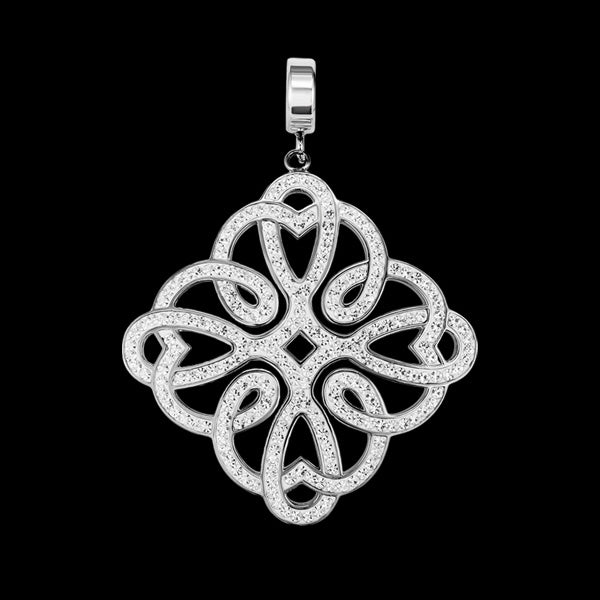KAGI SILVER FILIGREE LABYRINTH PENDANT 