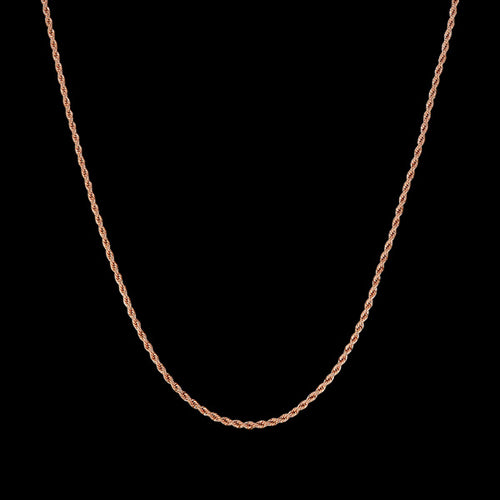 KAGI ROSE GOLD TWIST PETITE 47CM NECKLACE