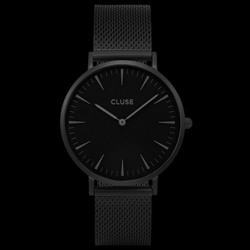 CLUSE LA BOHEME MESH FULL BLACK WATCH