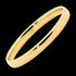 ELLANI STAINLESS STEEL 8MM GOLD IP CLASSIC CONVEX BRACELET