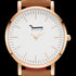 DOXIE ELLA ROSE GOLD TAN 40MM WATCH - DIAL CLOSE-UP