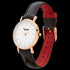 DOXIE FRANKIE ROSE GOLD BLACK 34MM WATCH - TILT VIEW