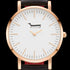DOXIE FRANKIE ROSE GOLD BLACK 34MM WATCH - DIAL CLOSE-UP