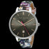 TED BAKER KATE SILVER BLACK DIAL FLORAL LEATHER WATCH - TILT VIEW