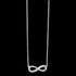 ELLANI STERLING SILVER INFINITY CZ NECKLACE