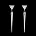ELLANI STAINLESS STEEL SPEAR DROP EARRINGS