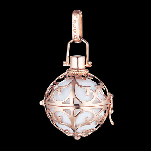 ENGELSRUFER ROSE GOLD WHITE LARGE SOUNDBALL PENDANT