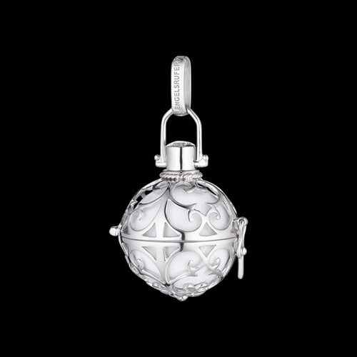 ENGELSRUFER SILVER WHITE MEDIUM SOUNDBALL PENDANT