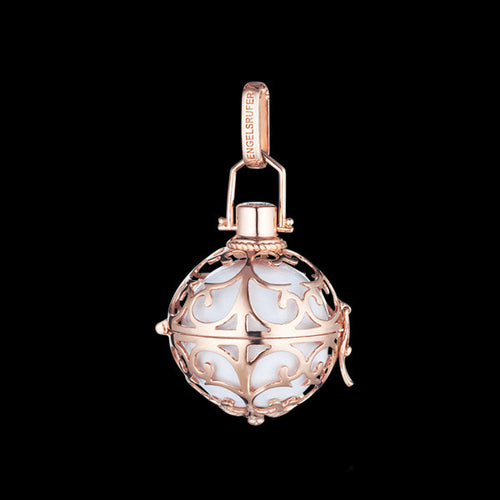 ENGELSRUFER ROSE GOLD WHITE MEDIUM SOUNDBALL PENDANT