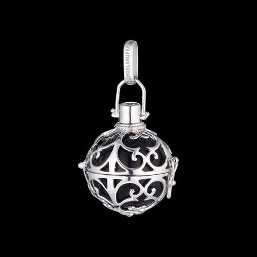 ENGELSRUFER SILVER BLACK MEDIUM SOUNDBALL PENDANT