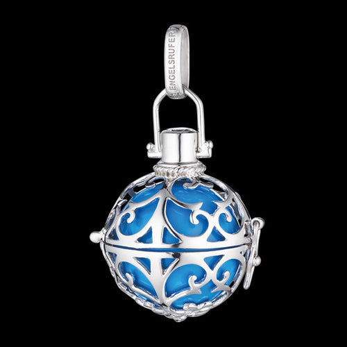 ENGELSRUFER SILVER TURQUOISE LARGE SOUNDBALL PENDANT