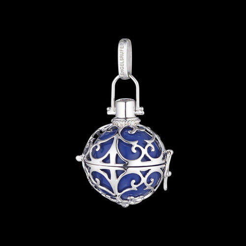 ENGELSRUFER SILVER BLUE MEDIUM SOUNDBALL PENDANT