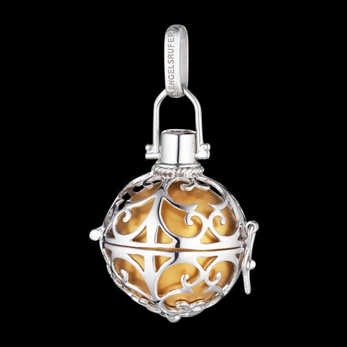 ENGELSRUFER SILVER GOLD LARGE SOUNDBALL PENDANT