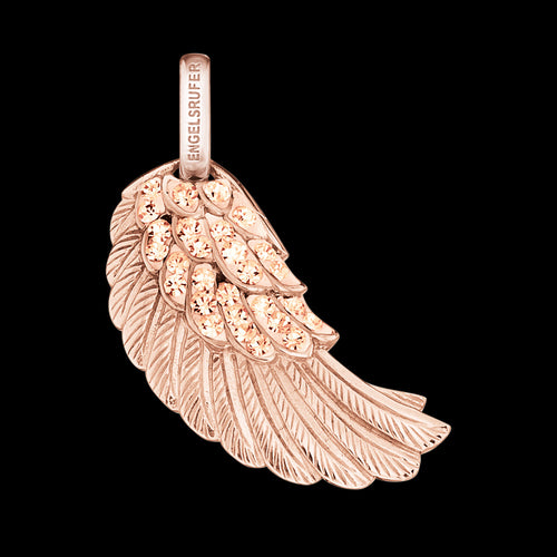 CRYSTAL ANGEL WING ROSE GOLD PENDANT | ENGELSRUFER AUSTRALIA