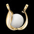 ENGELSRUFER GOLD CZ TEAR OF HEAVEN MEDIUM SOUNDBALL PENDANT - OPEN VIEW