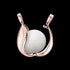 ENGELSRUFER ROSE GOLD CZ TEAR OF HEAVEN EXTRA SMALL SOUNDBALL PENDANT - OPEN VIEW