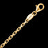 ENGELSRUFER GOLD 2.35MM DIAMOND CUT ANCHOR CHAIN NECKLACE