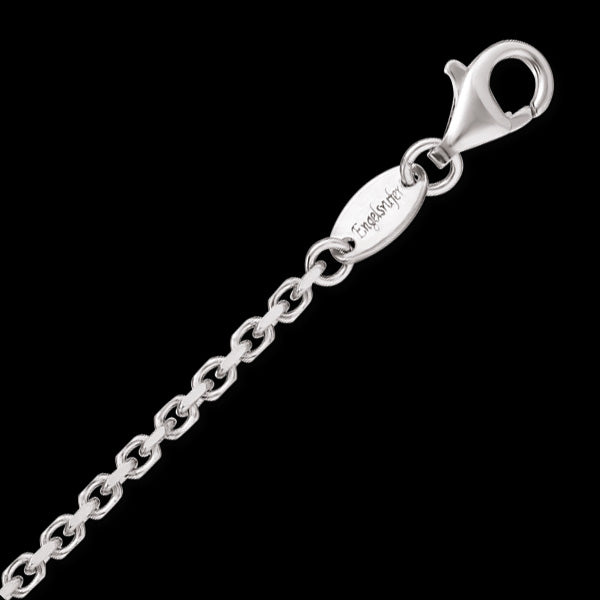 ENGELSRUFER SILVER 2.35MM DIAMOND CUT ANCHOR CHAIN NECKLACE