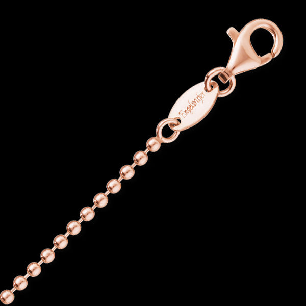 ENGELSRUFER 2MM ROSE GOLD BEAD CHAIN NECKLACE