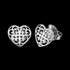 ENGELSRUFER SILVER ORNAMENT HEART STUD EARRINGS