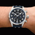 TW STEEL VOLANTE 48MM DUAL TIME BLUE STRAP WATCH VS38 - WRIST VIEW
