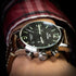 TW STEEL MAVERICK 48MM CHRONO BROWN LEATHER WATCH MS14 - WRIST VIEW 2