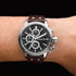 TW STEEL CEO ADESSO 45MM BLACK DIAL CHRONO BROWN LEATHER WATCH CE7005 - WRIST VIEW