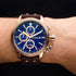 TW STEEL CEO ADESSO 48MM ROSE GOLD CHRONO BROWN LEATHER WATCH CE7018 - WRIST VIEW