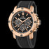 TW STEEL GRANDEUR TECH 48MM ROSE GOLD BLACK DIAL CHRONO SILICON WATCH TS5 - TILT VIEW