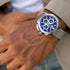 TW STEEL CEO ADESSO 48MM BLUE DIAL CHRONO WATCH CE7022 - WRIST VIEW 2