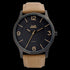 JAG MEN'S CHARLIE BLACK DIAL LIGHT BROWN LEATHER WATCH
