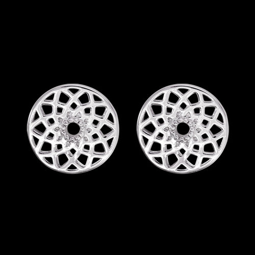 ENGELSRUFER SILVER CZ DREAMCATCHER STUD EARRINGS