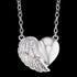 ENGELSRUFER SILVER HEARTWING CZ NECKLACE - CLOSE-UP