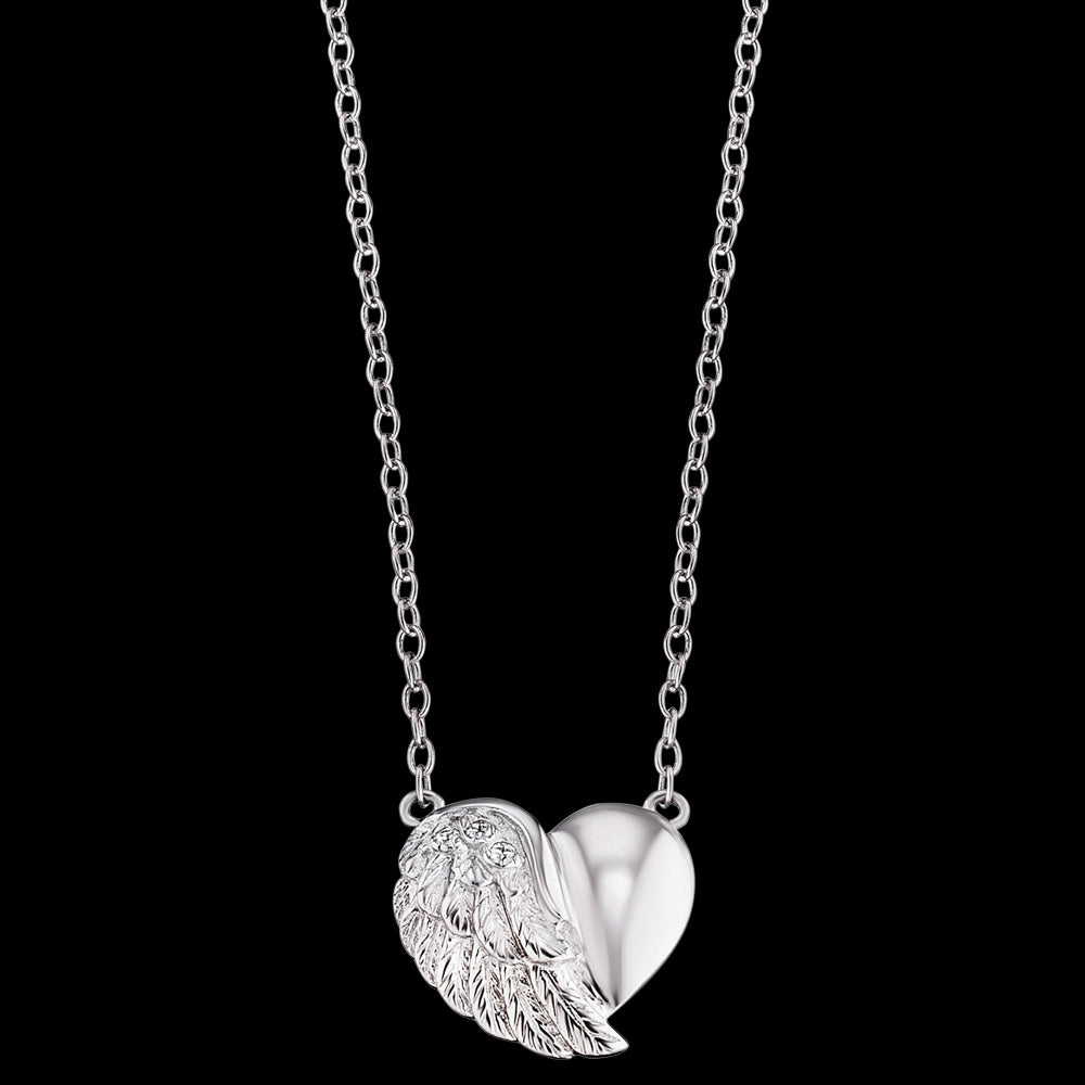 ENGELSRUFER SILVER HEARTWING CZ NECKLACE