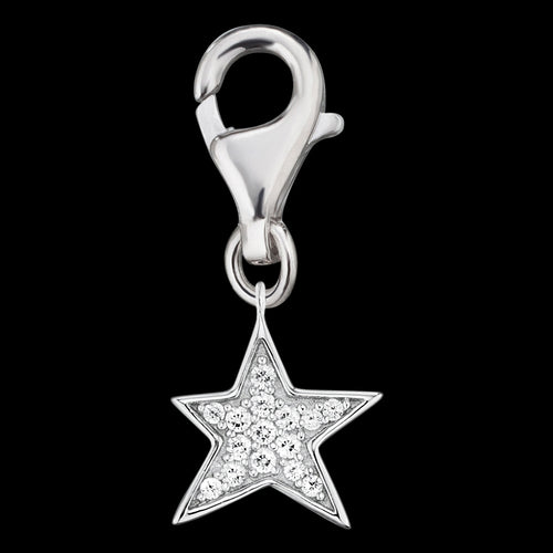 LUCKY STAR CZ SILVER BRACELET CHARM | ENGELSRUFER AUSTRALIA