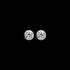 ELLANI STERLING SILVER 5MM CZ BEZEL STUD EARRINGS