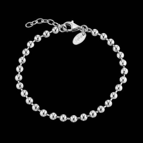 ENGELSRUFER SILVER BEAD CHAIN CHARM BRACELET