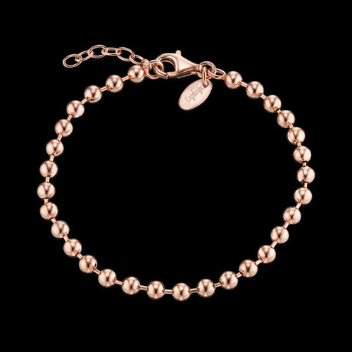 ENGELSRUFER ROSE GOLD BEAD CHAIN CHARM BRACELET