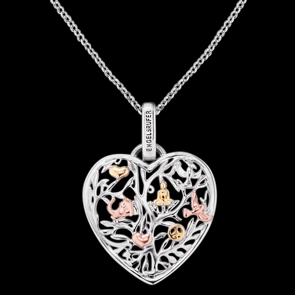TREE OF LIFE HEART SILVER NECKLACE | ENGELSRUFER AUSTRALIA