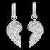 ENGELSRUFER SILVER FRIENDS OF HEARTS WING PULL-APART PENDANT